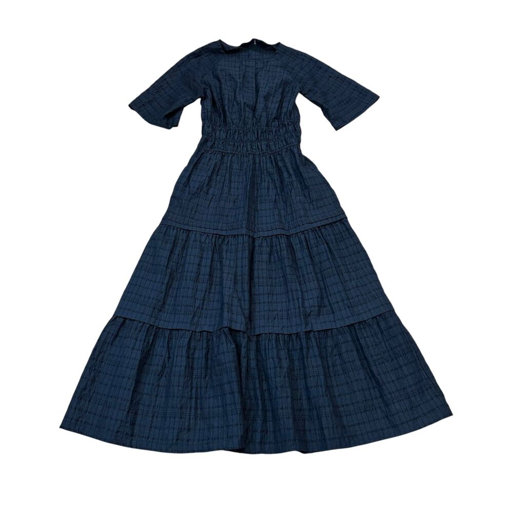 SWEETSALT Navy Blue Tiered Maxi Dress Size S